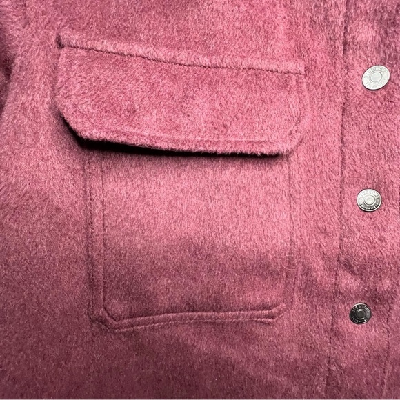 Ridgecut Shacket Fully Lined with Pockets Wool Blend in Wine Size Small - Picture 7 of 14